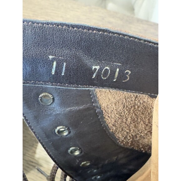 Oak Tree Farms Brown Suede Leather Victorian Western Lace Up Boots Women’s Sz 11 - Picture 9 of 9